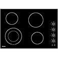 ECOTOUCH 30 Inch Electric Cooktop 4 Burners,Fast Heat,Built-in,Quick Boil,Dual Ring,Hot Surface Indicator,30" Ceramic Glass Radiant Electric Stove Top,220-240v,Hard Wire