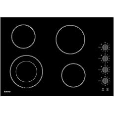ECOTOUCH 30 Inch Electric Cooktop 4 Burners,Fast Heat,Built-in,Quick Boil,Dual Ring,Hot Surface Indicator,30" Ceramic Glass Radiant Electric Stove Top,220-240v,Hard Wire