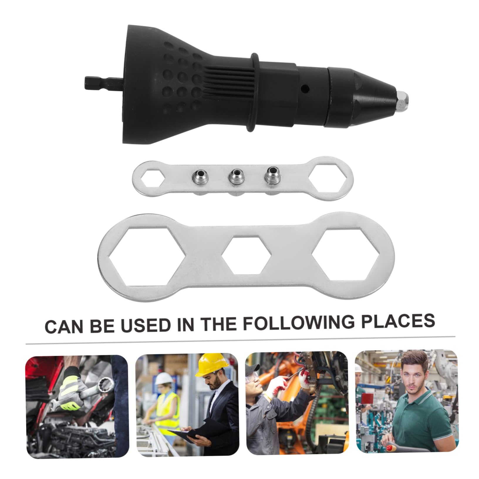 Anneome 1set Adattatori Per Rivettatrice Elettrica Accessori Per Trapano Per e Modifiche Meccaniche Utensili Compatti e
