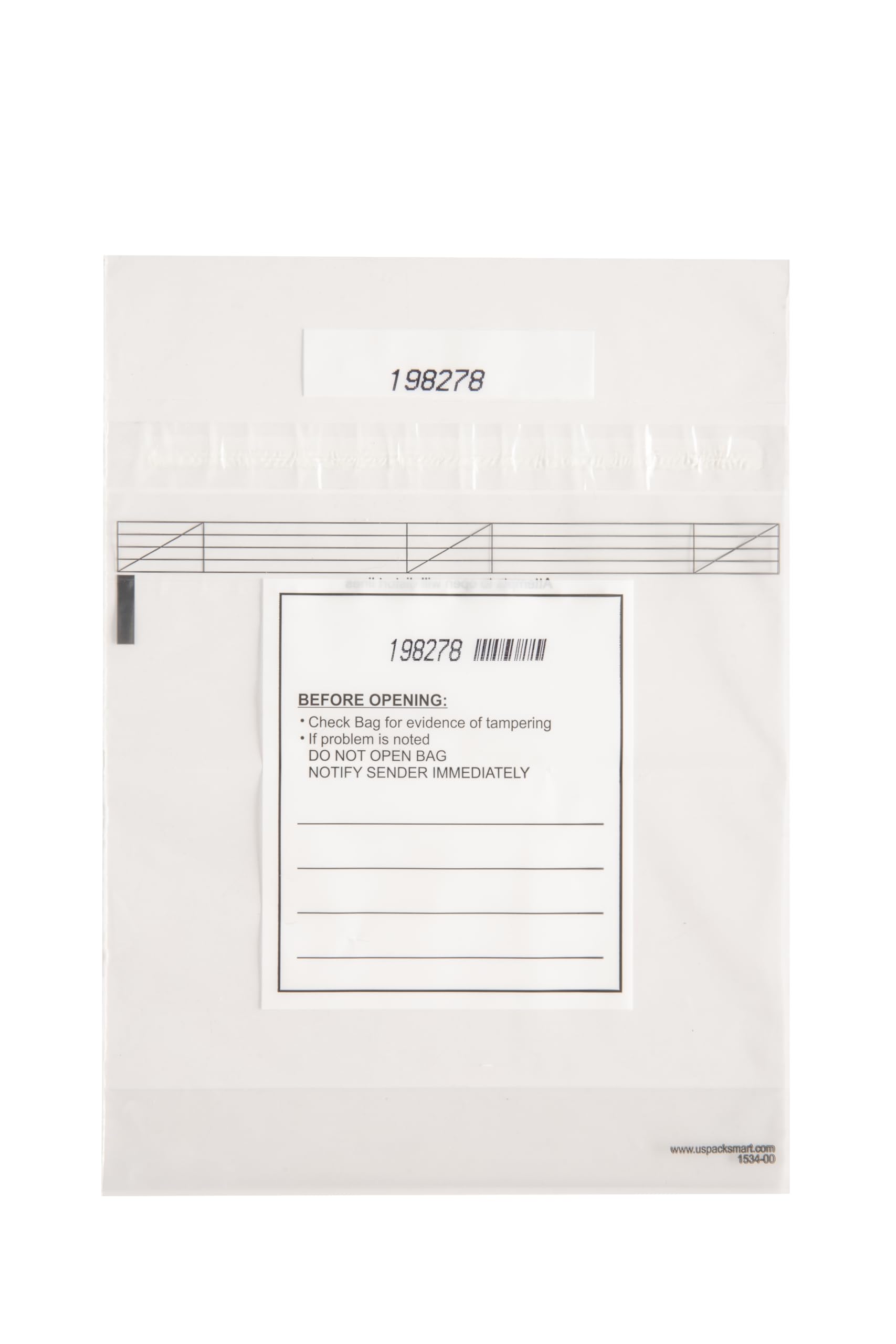 US PACK SMART Clear Bank Deposit Bags 8.5"x8" 100-pack | Secure Bank Cash Transmittal Envelopes for Cash, Coins, Credit Cards, Checks, and More |