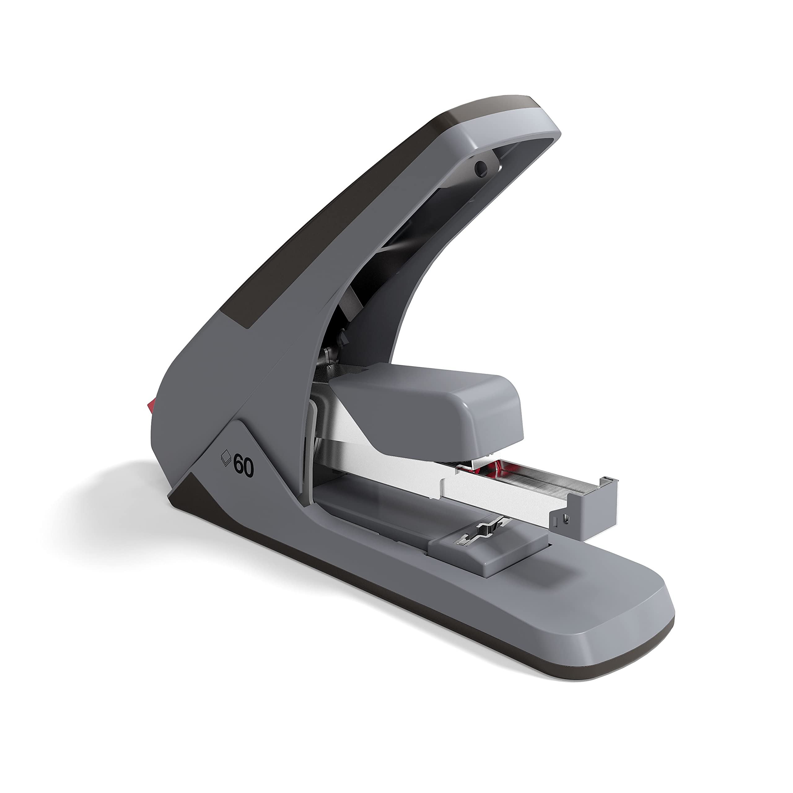 STAPLES TRU RED One-Touch Stapler, 60-Sheet Capacity, Gray - View #9