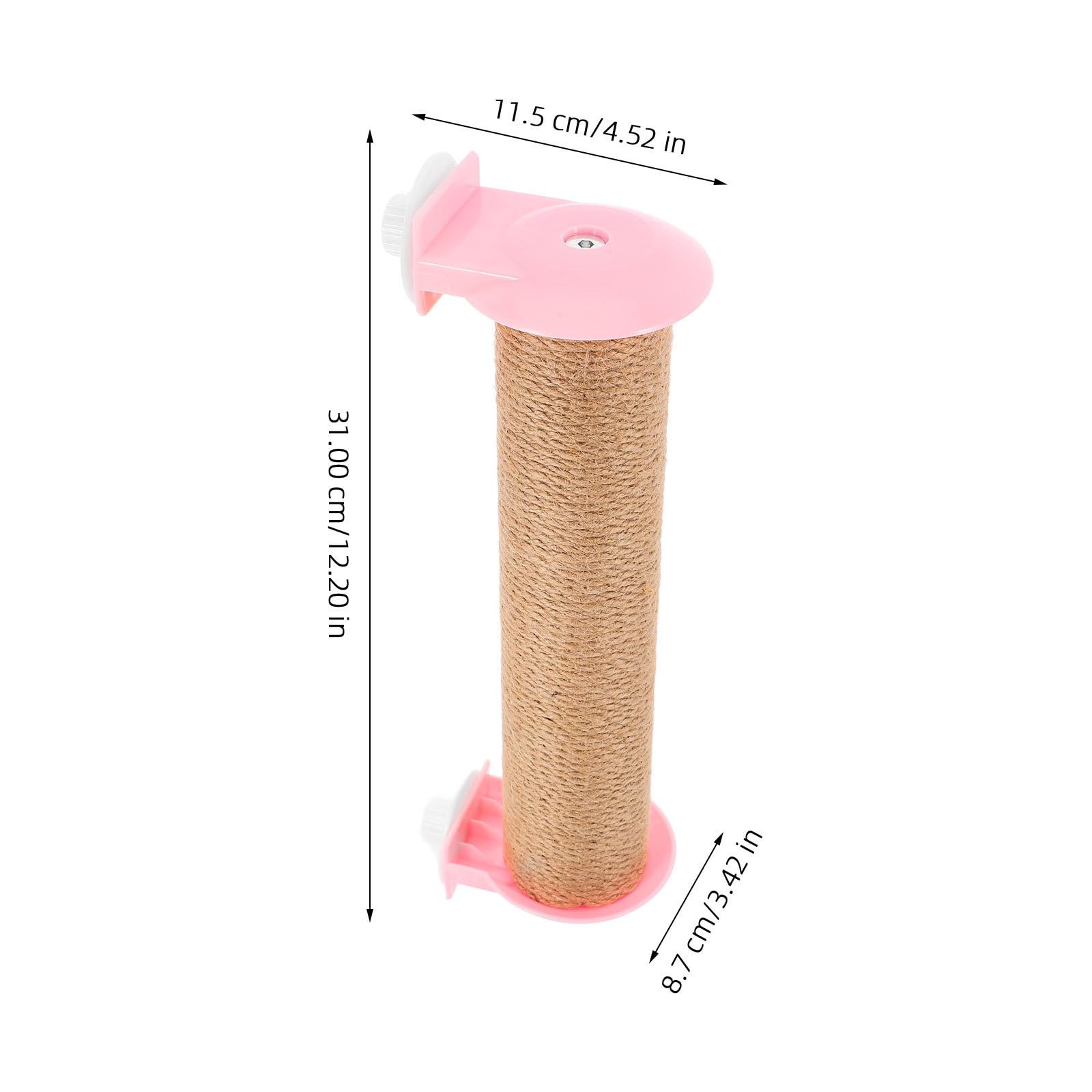 Ersatz Kratzbaum aus Robustem Juteseil für Katzen Selbstgemacht Katzenkratzbaum Zubehör Rosa Kratzsäule für Katzenkäfige und Indoor Katzen zum Klettern
