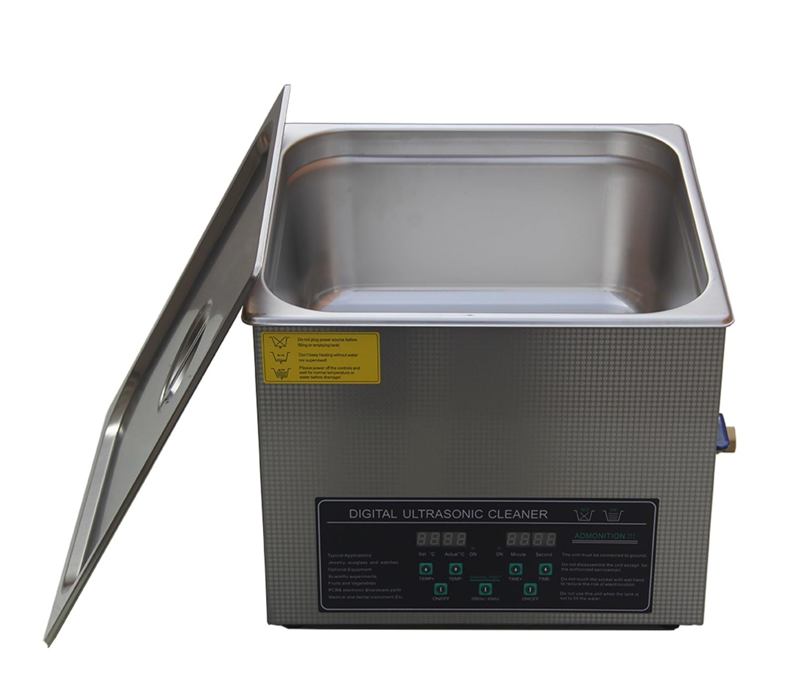 Myjka ultradźwiękowa Podwójna Częstotliwość 40 KHz/28 KHZ Cyfrowy Grzejnik I Timer Myjka Ultradźwiękowa Kąpiel 15L Do Części Sprzętu