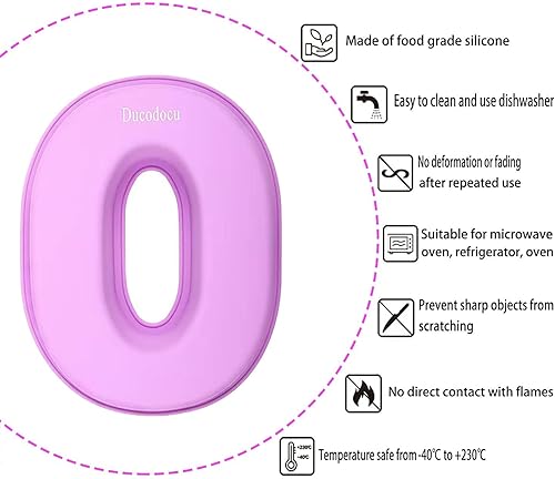 Miniatura 9 de Ducodocu Molde grande de silicona para tartas con números 3D, molde para hornear DIY para cumpleaños, aniversario, número de 3