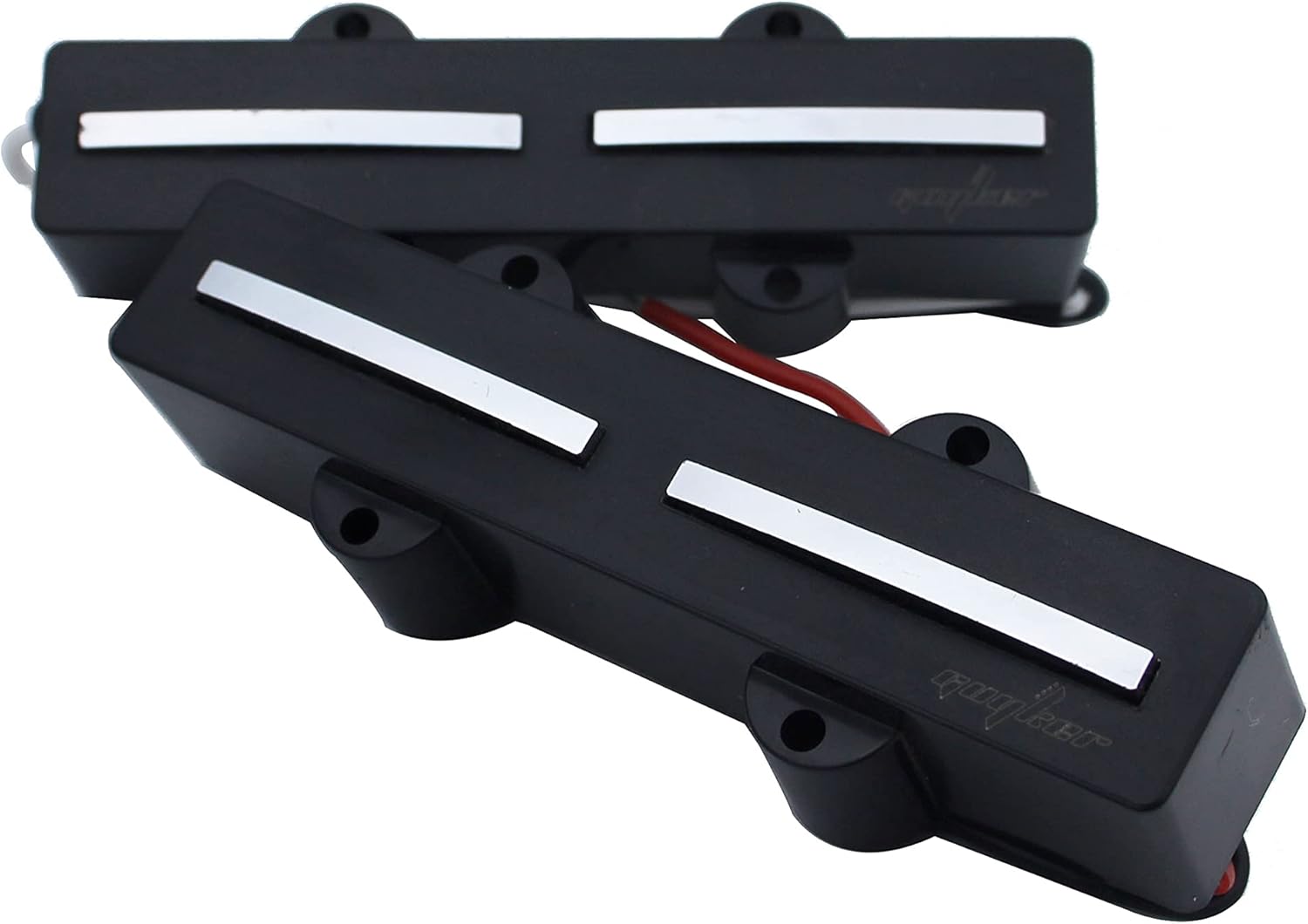 Guyker Ceramic Pickups Long Closed Electric Jazz Bass Pickups Closed Hot Single Rail Track 1 Set, JB11 Black