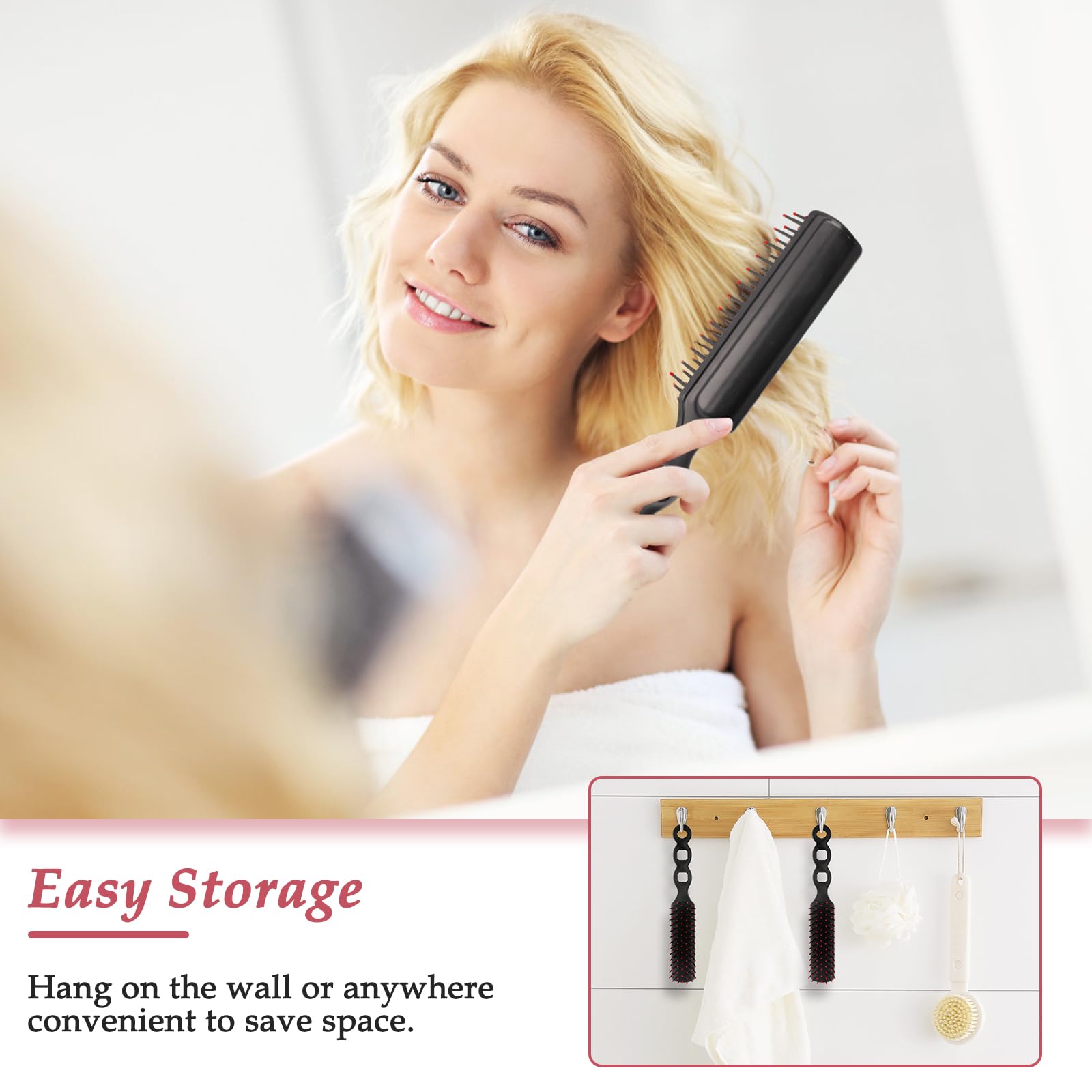 Cepillo para el cabello, 120 unidades, peines de regalo a granel, cepillos de pelo de viaje para mujeres y niñas, peine envuelto individualmente para cabello rizado, suministros de paquete de