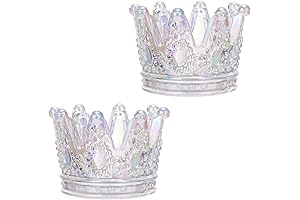Crystal Glass Crown Shaped Beauty Sponge Makeup Egg Holder