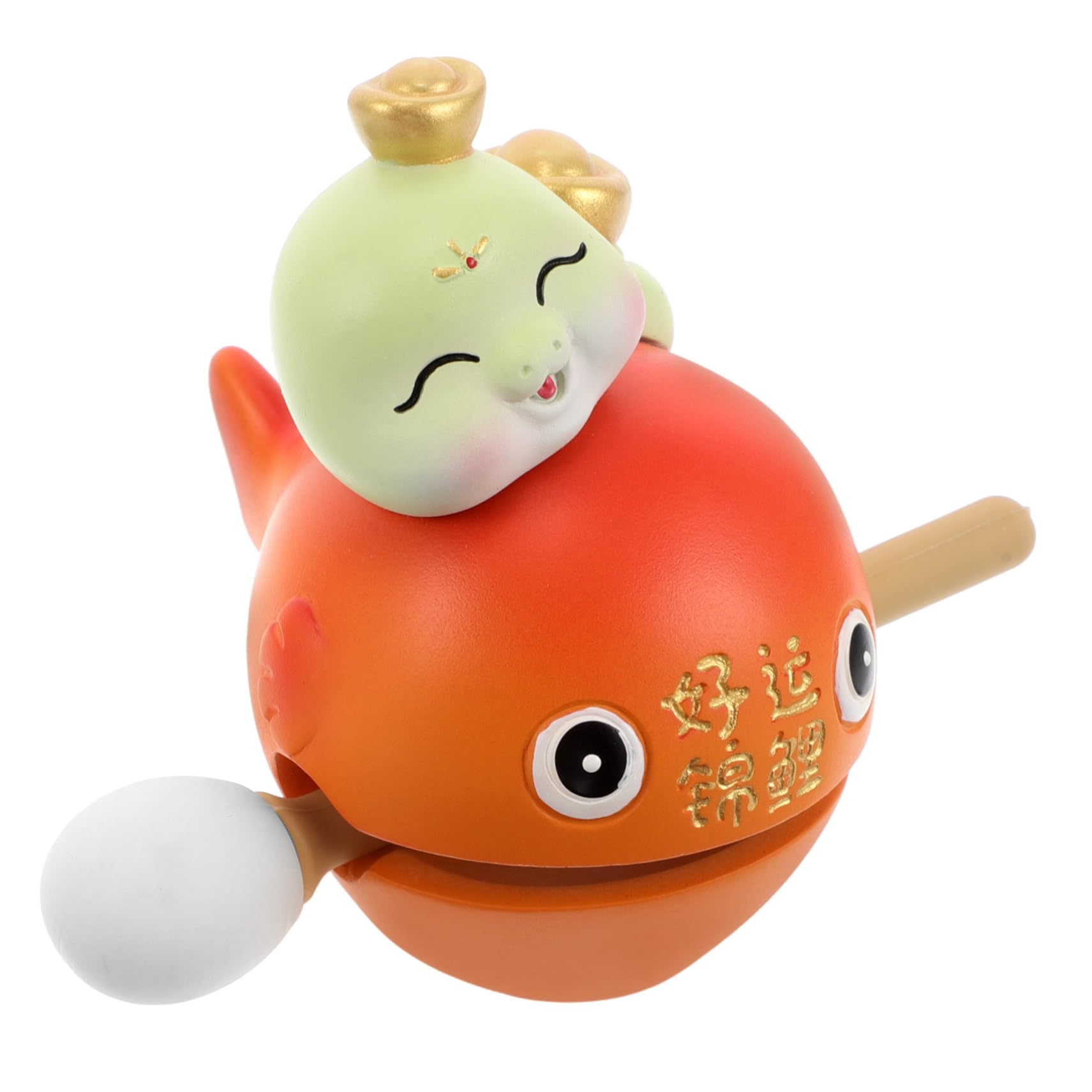 VICASKY Relaxing Desk Decor Wooden Fish Percussion Toy Toddler Guiro Toy Temple Musical Instrument