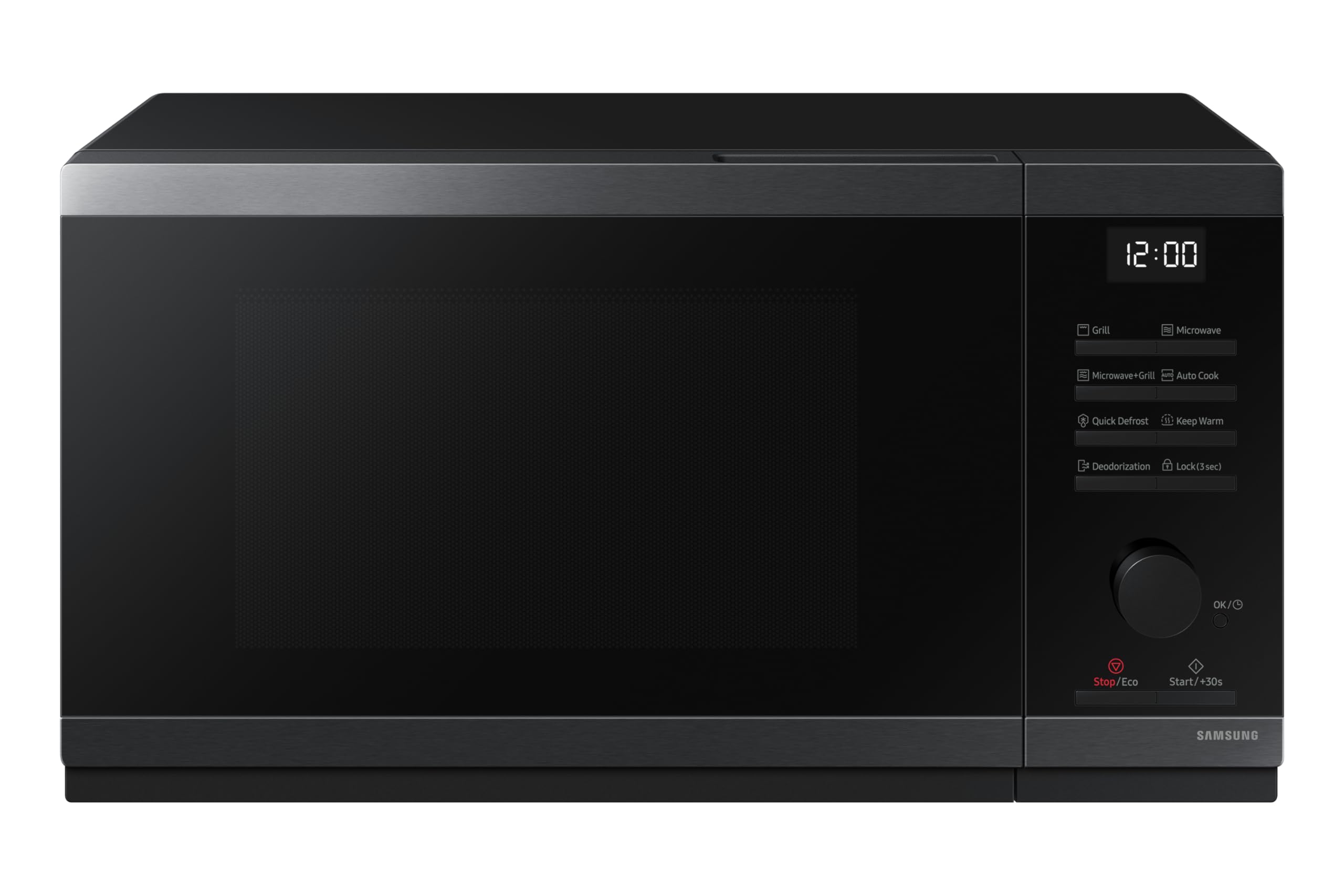 Samsung MG23DG4524AGE1 - Microondas con Grill, 23L, 800W, Color negro (Reacondicionado)