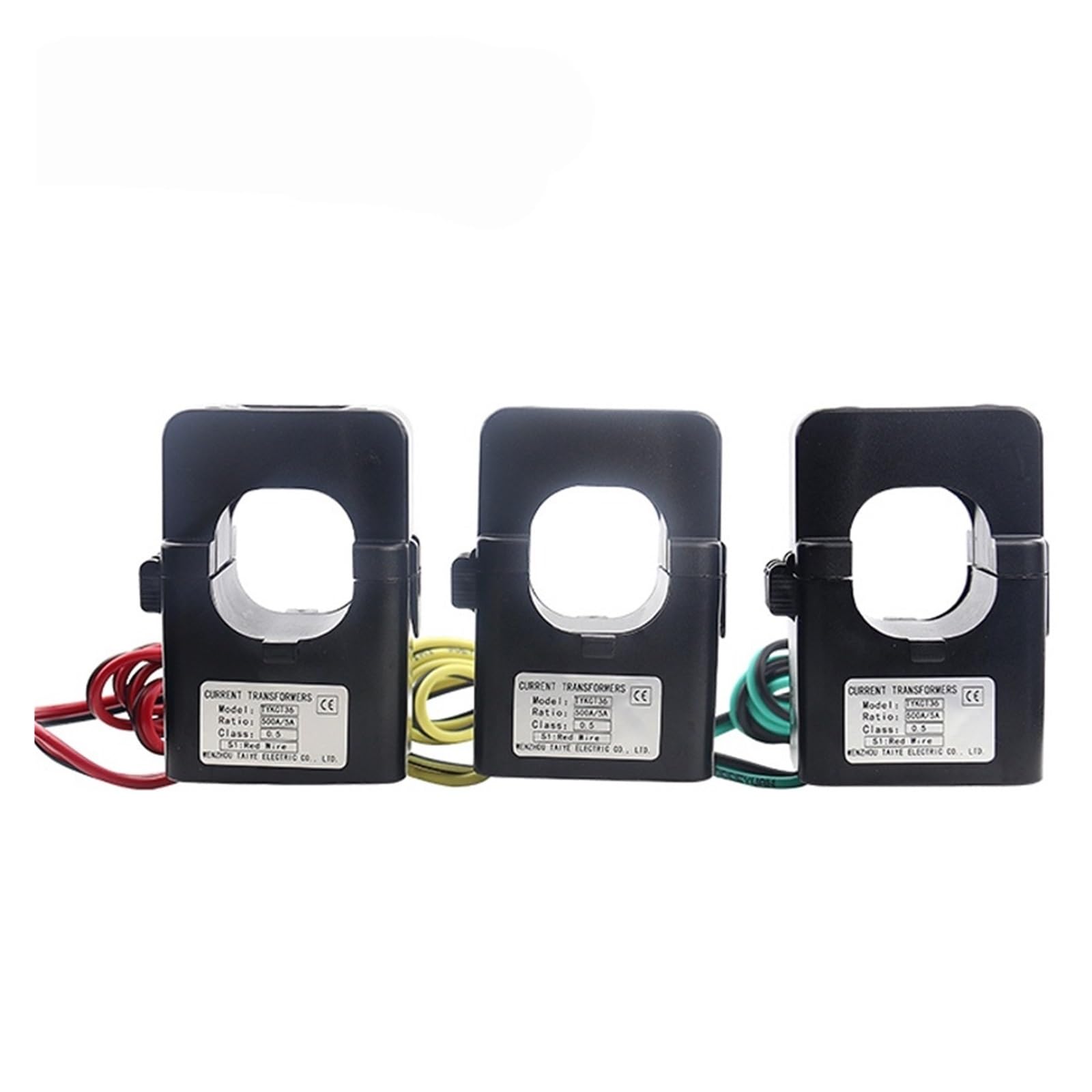 PXQCHAVLN 3PCS Split Core Current Transformer KCT-36 Sensor 100A 200A 250A 300A 400A 500A 600A Mini(600a(5a) 3pcs)