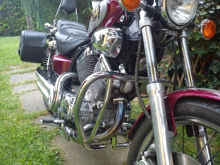 Paramotore Cromato SPAAN compatibile con Yamaha Virago 535