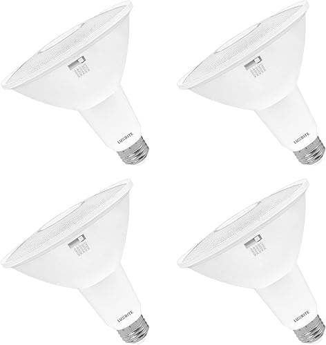 Miniatura 7 de LUXRITE Paquete de 6 bombillas LED PAR38 para exteriores, equivalente a 120 W, 1250 lúmenes, 2700 K blanco cálido, 15 W regulable, foco para