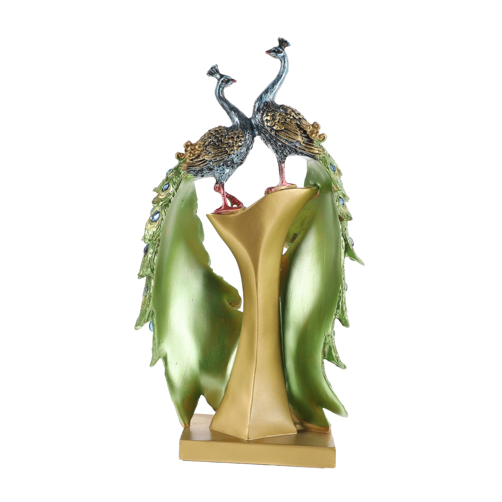 Statue de paon pour salon Homoyoyo : décoration intérieure élégante et sculpture de bureau