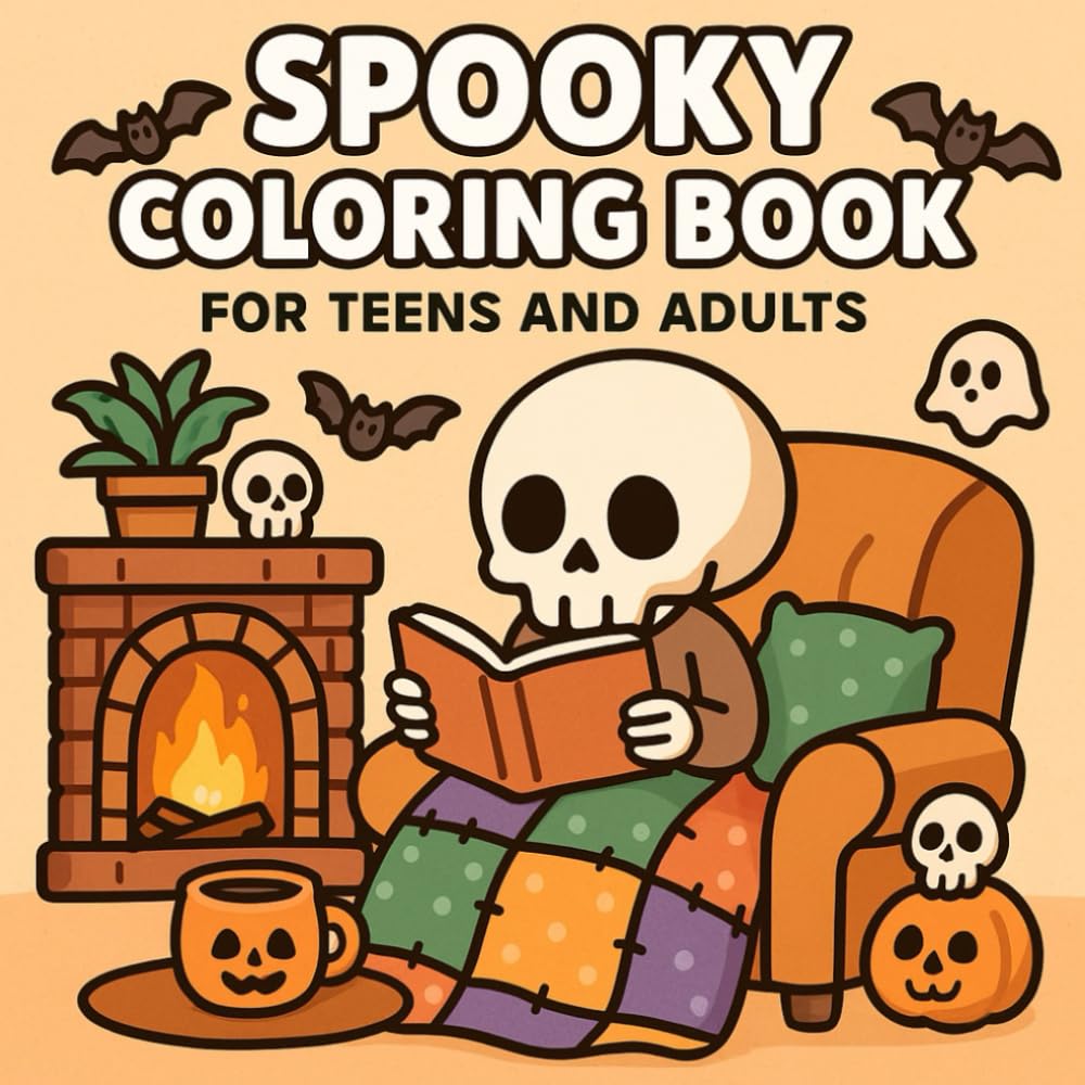 Spooky Coloring: Creepy-Cute Spooky Coloring Book for Teens and Adults: A Creepy but Cute Coloring Adventure