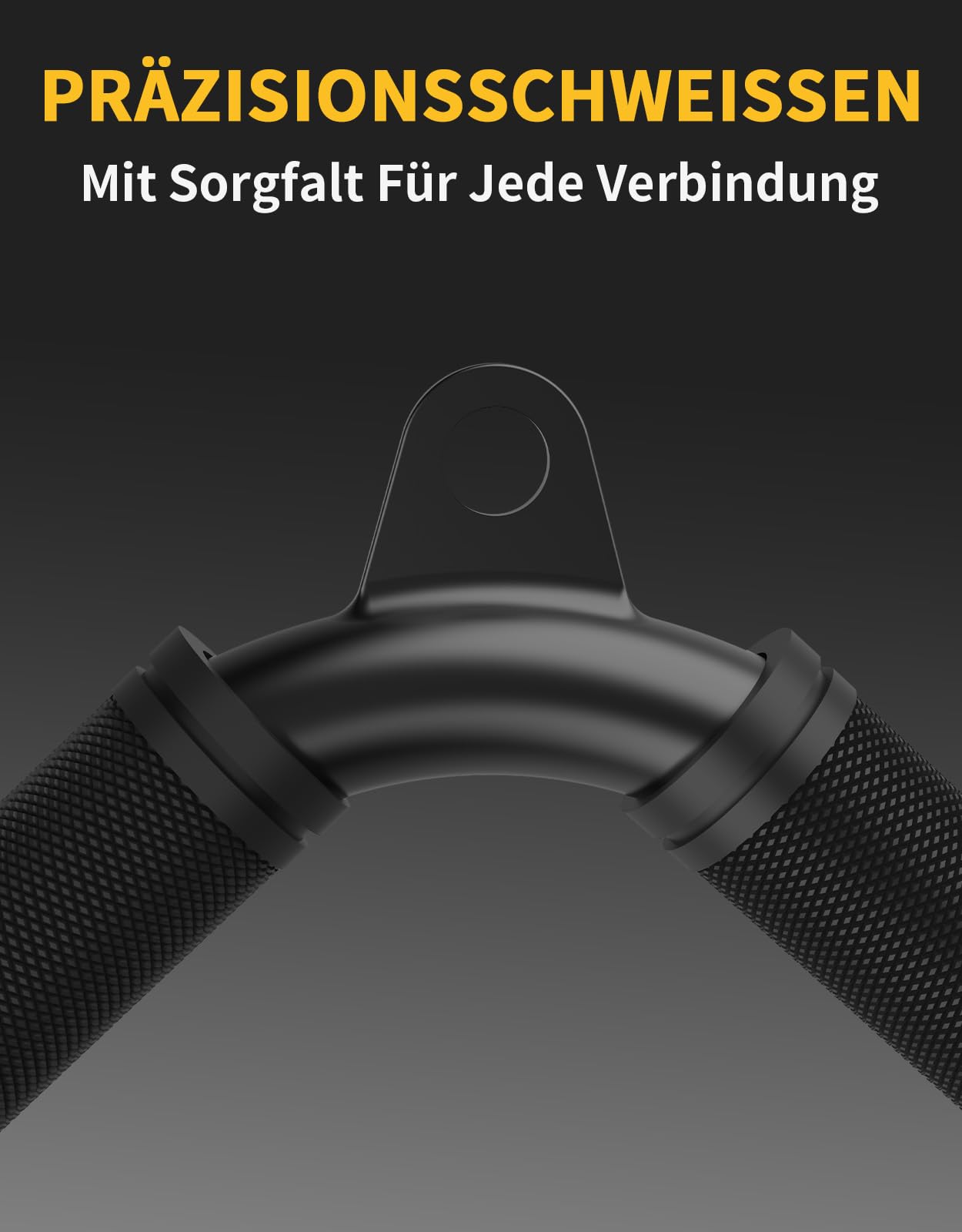 Kabelzug Aufsatz Set, Rutschfester Gummigriff Latzug Zubehör für Seilzugsystem, Kabelzug Griffe Set für Fitnessstudio