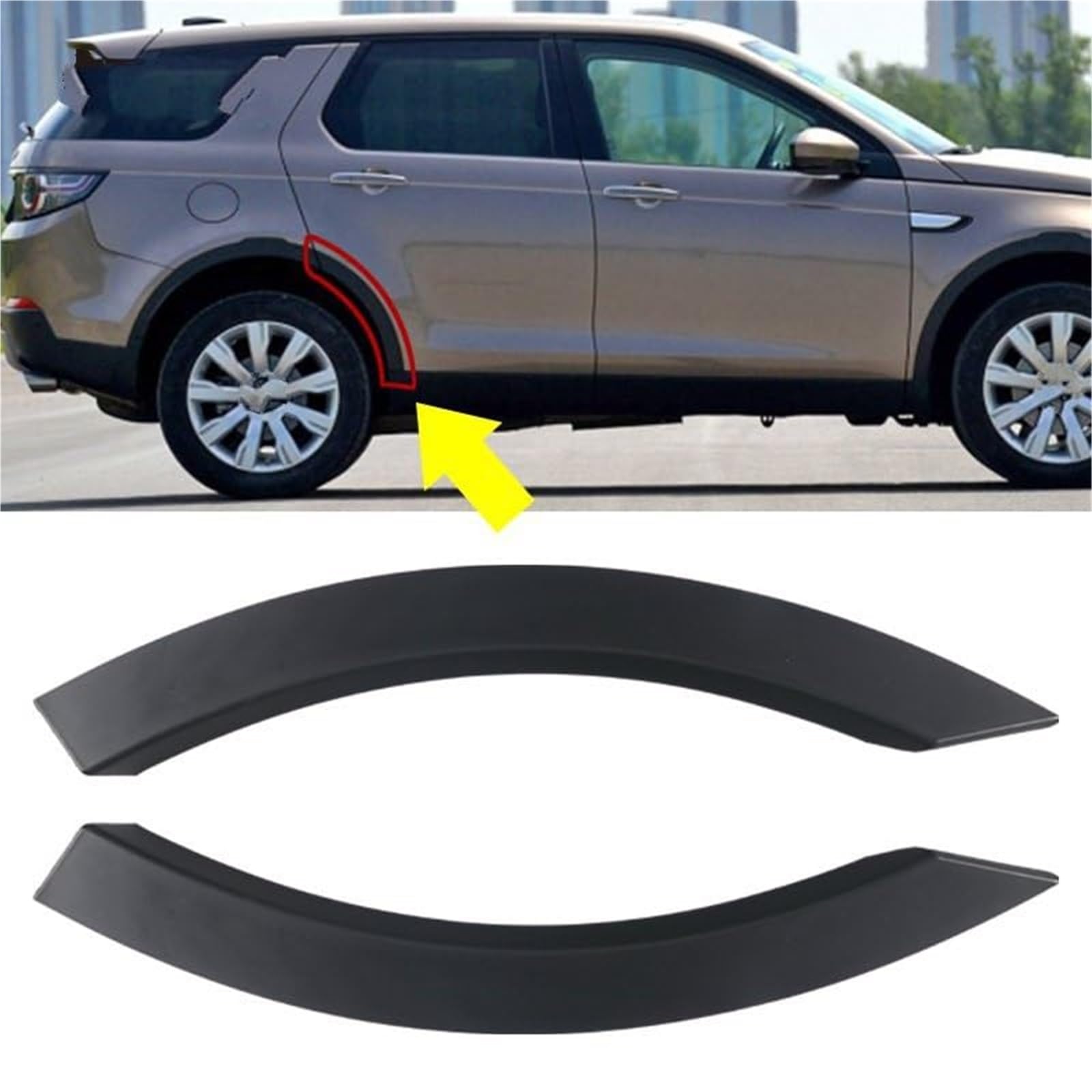 Discovery Sport 2015-2019 L550 brwi tylnego koła Car Styling nadkole nadkole osłona brwi koła LR058529 LR058530 Listwa nadkola(Right)