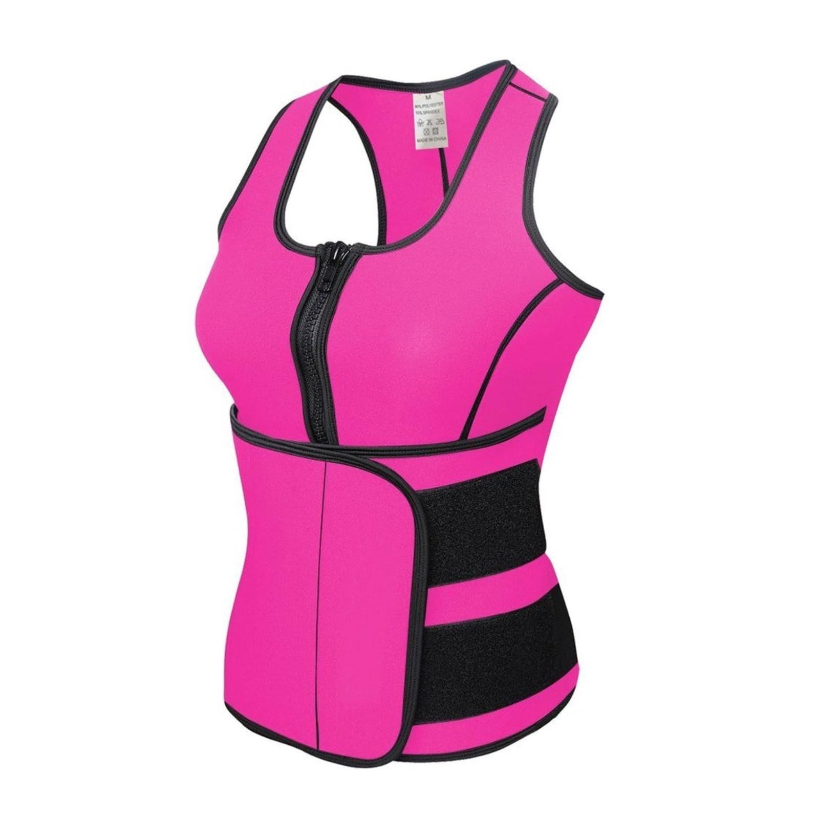 LYGXWJFC Fitness pas wyszczuplający neoprenowy kombinezon do sauny kamizelka do sauny z regulowanym pasem treningowym kształtującym sylwetkę wyszczuplający brzuch Cincher