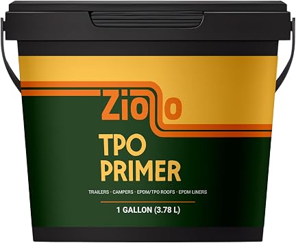Ziollo TPO Primer for RV Roof Repair - Professional Grade Adhesion Promoter for TPO Roofing Material - Improves Bond with RV Roof Coating - Water-Based - 1 Gallon Coverage for 30ft RVs