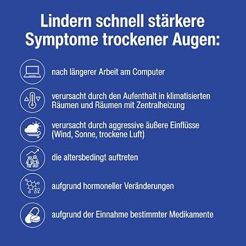 Vizol S 04% Long Effect – Augentropfen gegen trockene Augen mit 04% Natriumhyaluronat langanhaltende Befeuchtung und Schutz trockener Augen ohne Konservierungsstoffe präzise Dosierung
