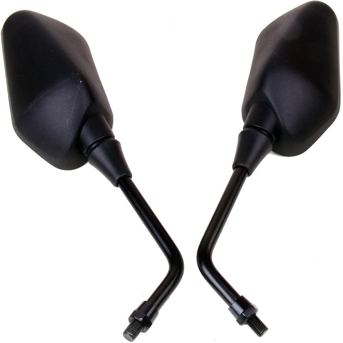 1Pair Black Motorcycle Rear View Mirrors Compatible for 2017 Kawasaki KLR650 Camo