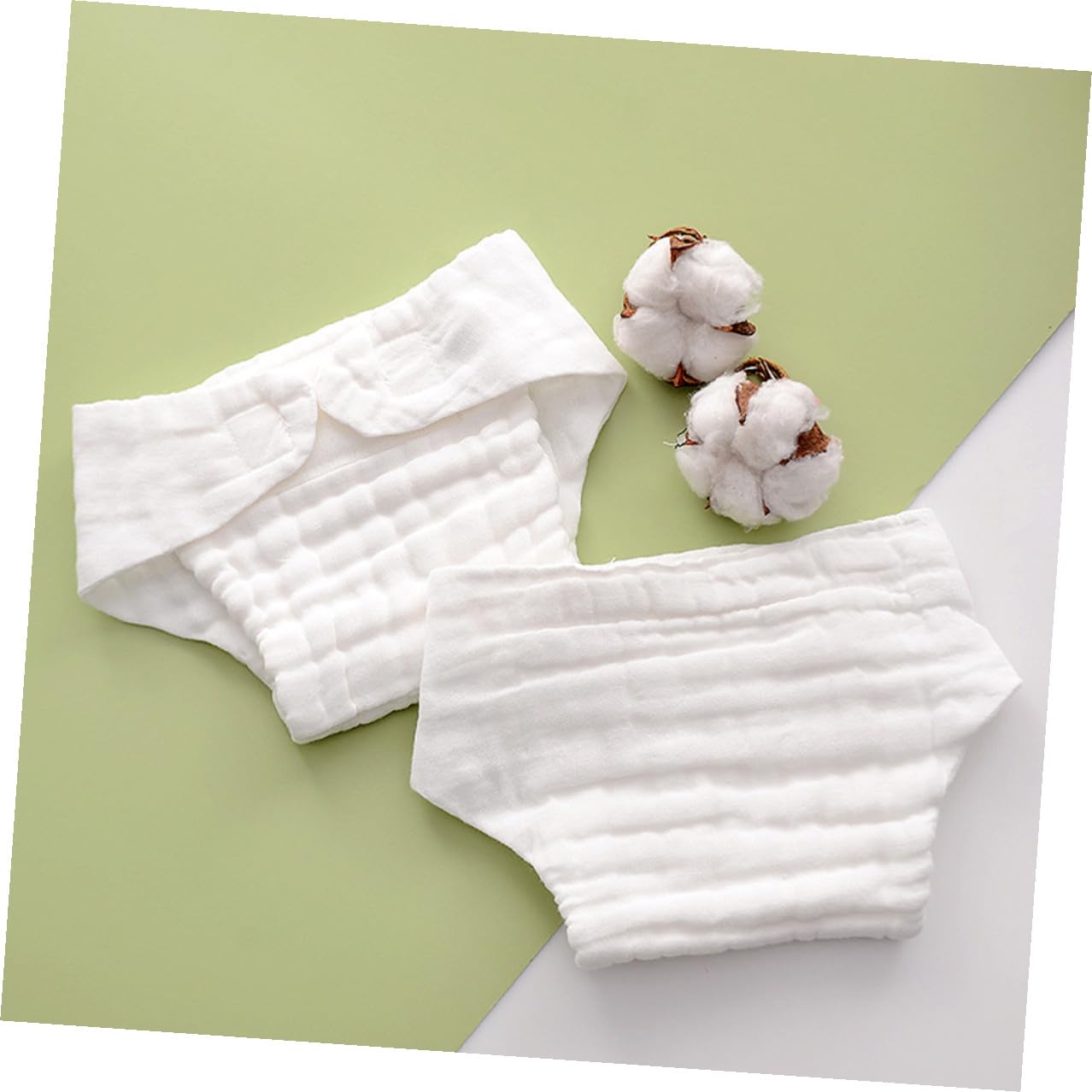 Pañal de Tela Reutilizable para Ñiño, Algodón Blanco, 5 Piezas