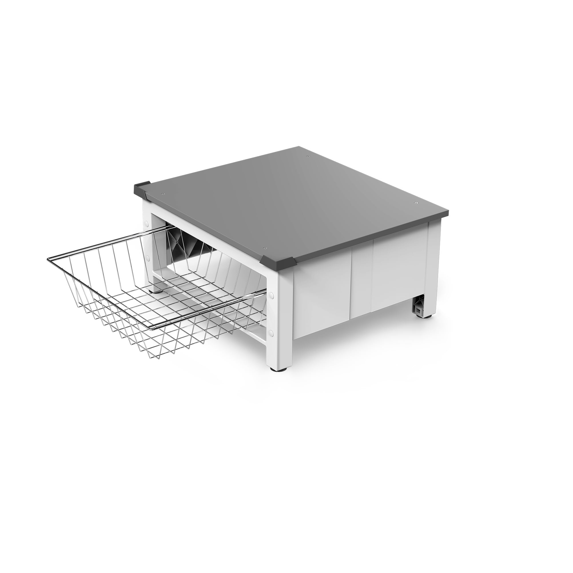Meliconi Base Space Basket Socle Surélevé Lave-Linge Sèche-Linge Panier Coulissant 32 L 250 kg Blanc 62 x 56 x 25 cm