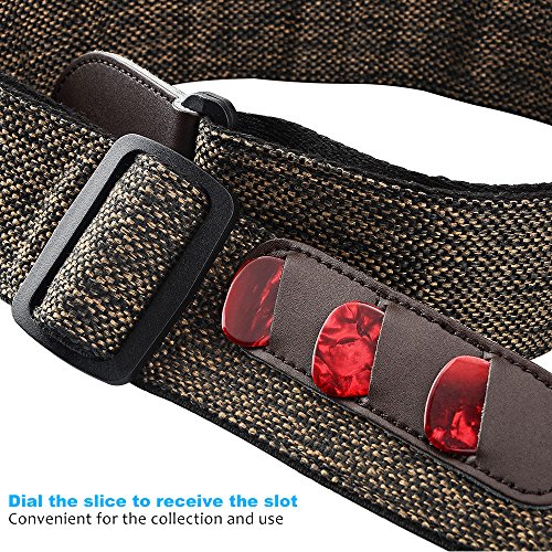 Irich Cuoio Tracolla Chitarra Acustica - 6 Pz