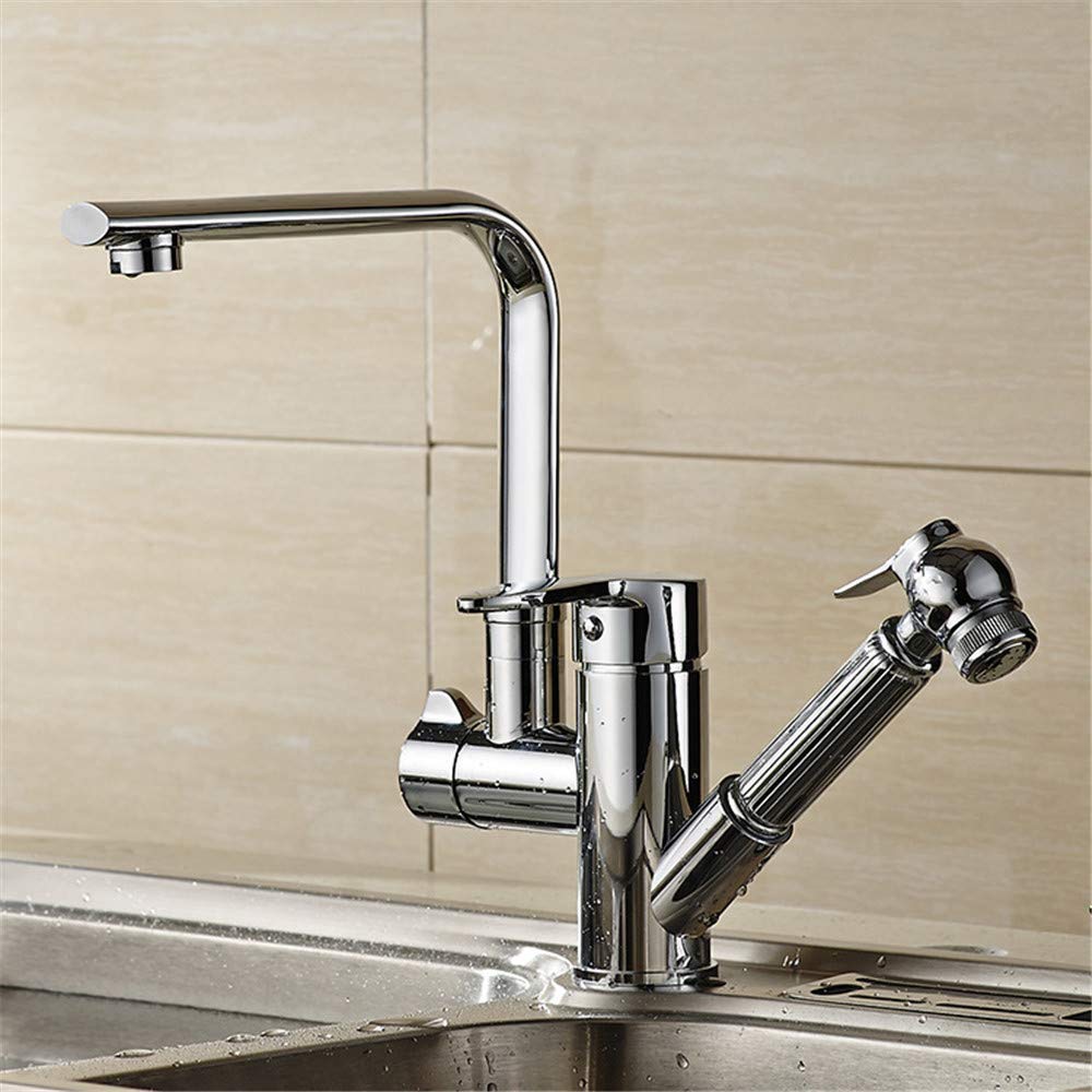 Mélangeur eau froide pour évier de cuisine avec tête pulvérisation multifonction