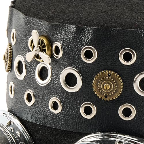 Chapeau haut-de-forme pour costume d'Halloween style industriel - 4