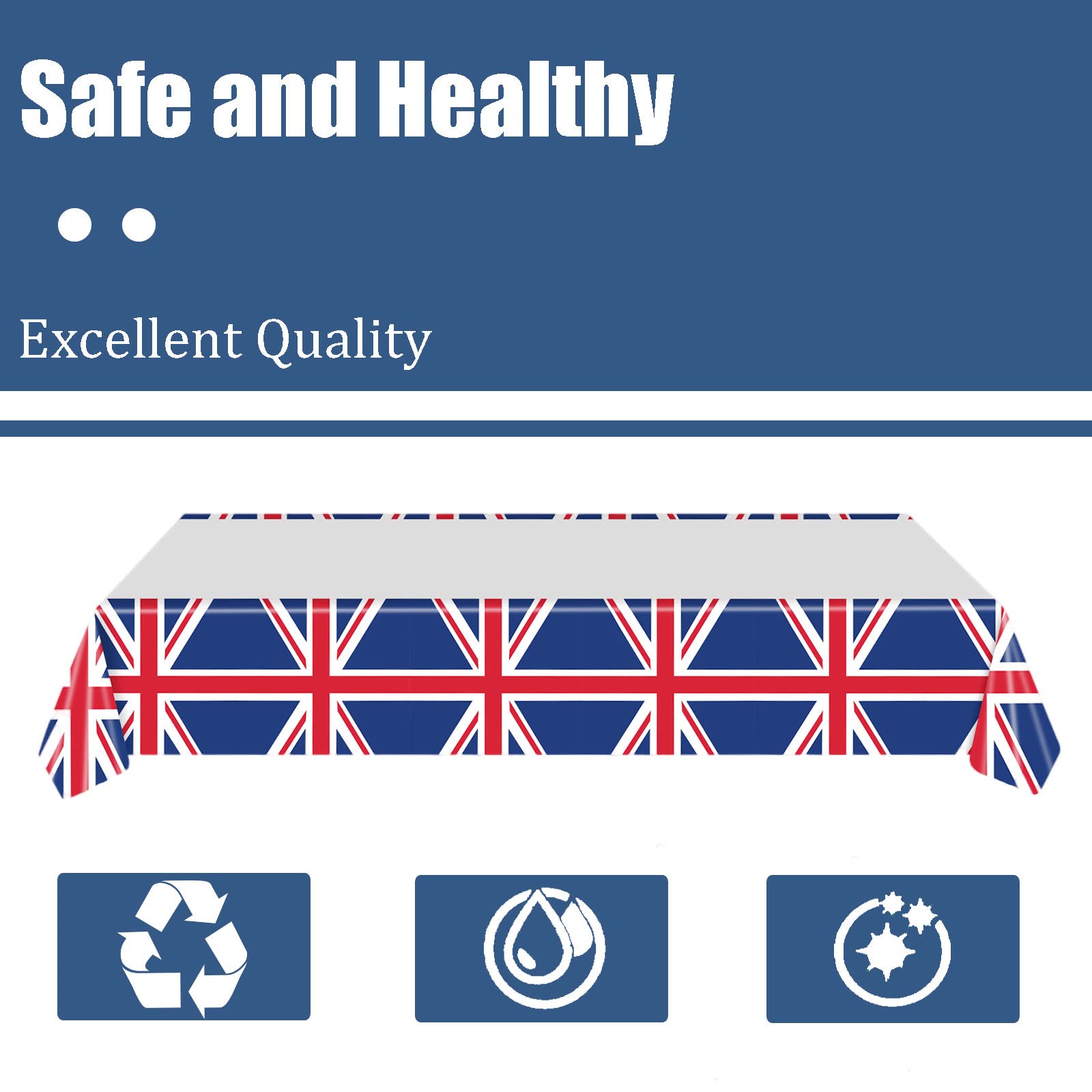 Tischdecke Mit Britischer Flagge, Patriotische Dekorationen Hervorragende Verarbeitung Tischdekoration