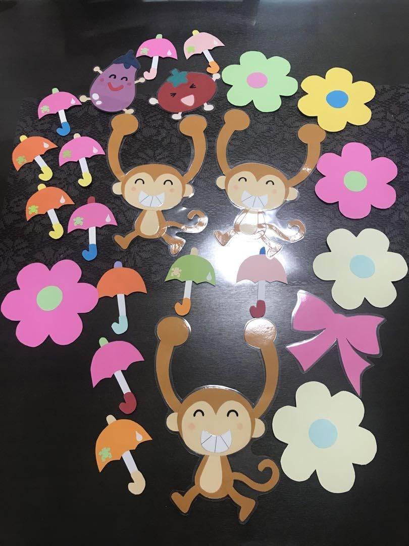 オーダーメイド 左右 壁面 ラミネート加工 保育園 幼稚園 英会話 