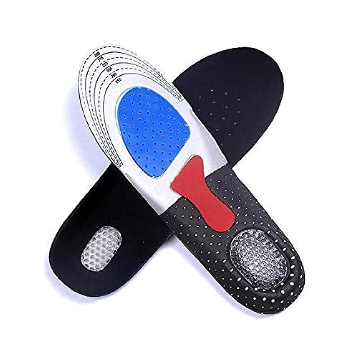 Sport Comfort Shoe Insoles Breathable Sweat Deodorant Massage Shock Absorber Basketball Football Insole for Woman, One Size