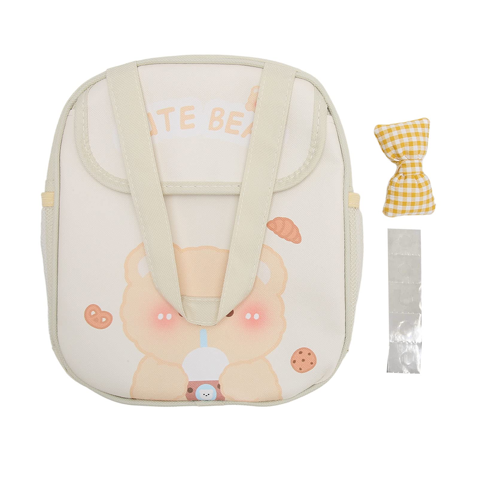 Zaino Portapranzo Astuccio Set Zaino Scuola Bambini Chaqlin - 3 Pezzi Con Zaino, Borsa Pranzo E Astuccio, Design Panda Portapranzo Termico Scuola - Foto 4