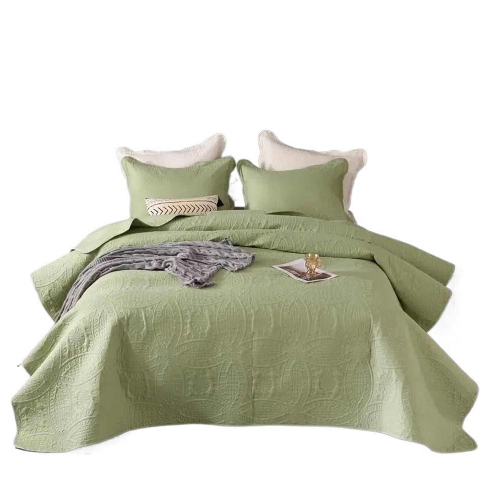 DAJGRHE Bedspread Quilted Bed Cover 220x240cm Coverlet King Size(Color 9,1pc 220x240cm)
