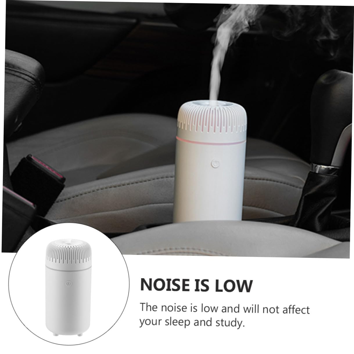 Difusor de Aroma para Coche y Hogar Humidificador Ultrasónico Compacto y Silencioso Brumizador de Esencias Ambientador Eléctrico Portátil para Habitaciones Pequeñas y