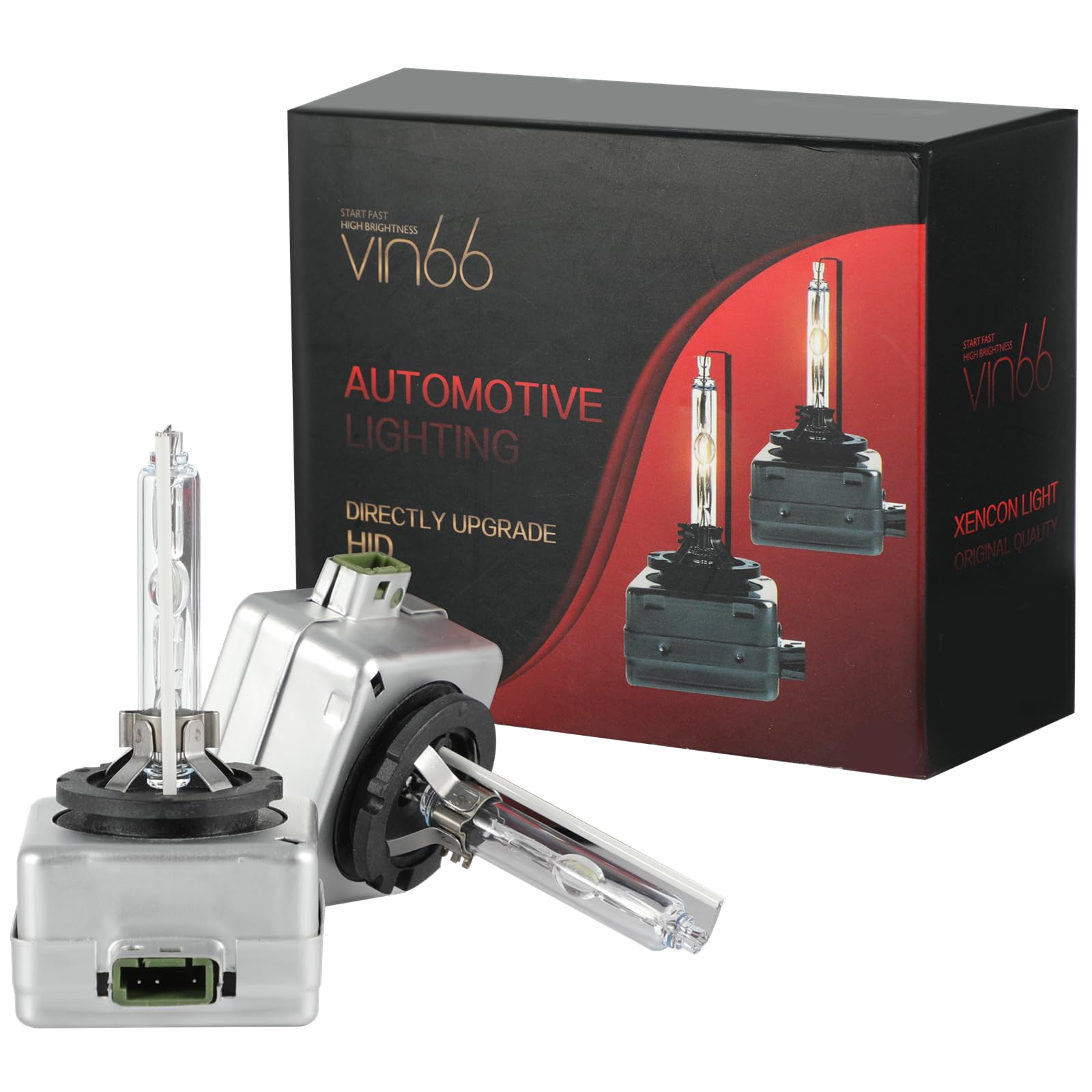 Joyoolife D3S HID Headlight Bulb, 2 PCS 6000K Cool White 35W Bulbs High Low Beam, Xenon Replacement Bulbs, Aluminum Stents Base, IP67 Waterproof, UV Resistant