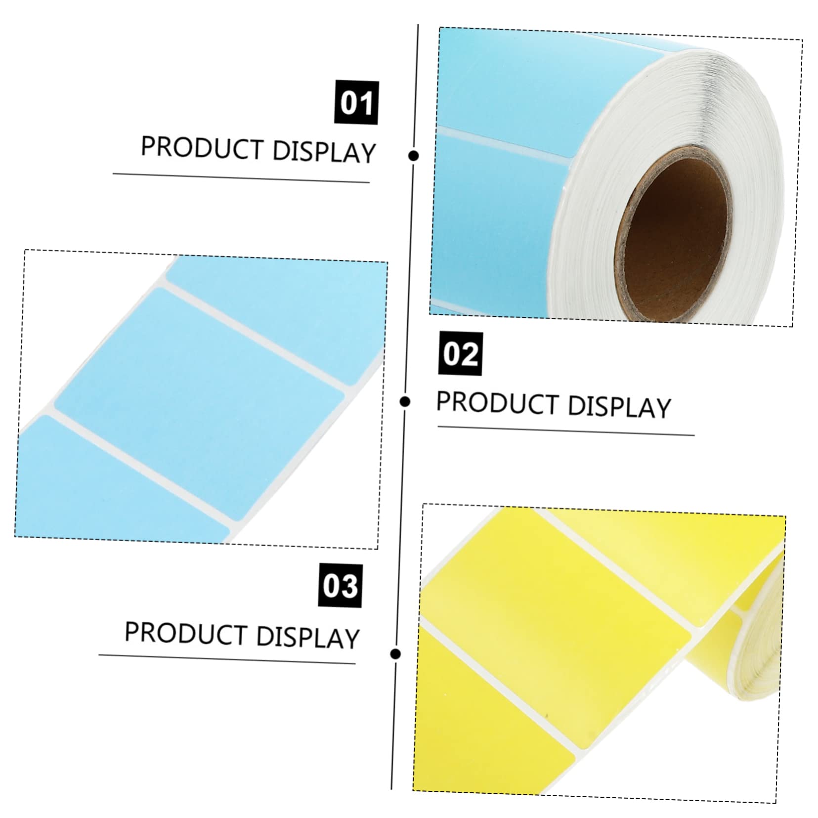 4 Rouleaux Étiquettes Thermiques Autocollantes, Papier Waterproof