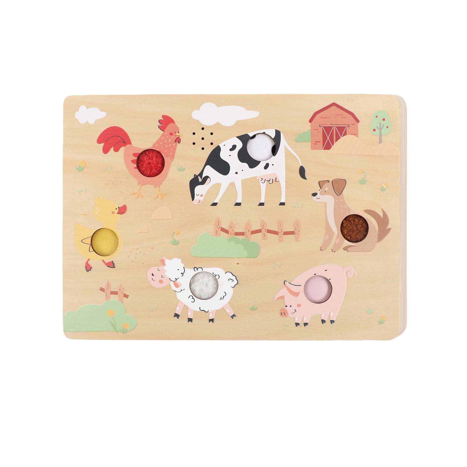 WoddyGo Wooden Sound Puzzle for Toddlers Age 18M+, Touch Farm Theme — image 1