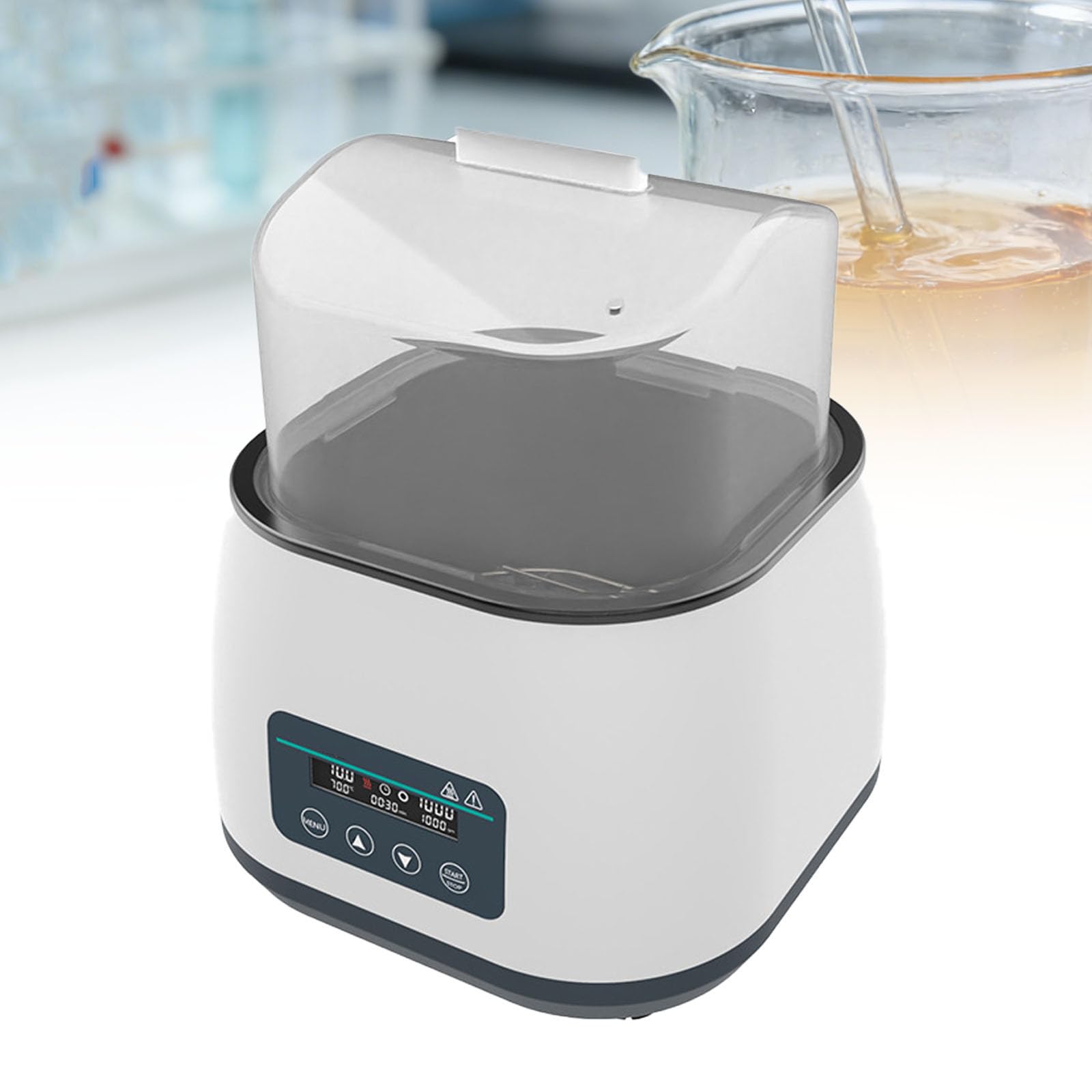 Agitateur magnétique chauffant pour bécher 2L 3L avec minuterie 24h et bain-marie numérique