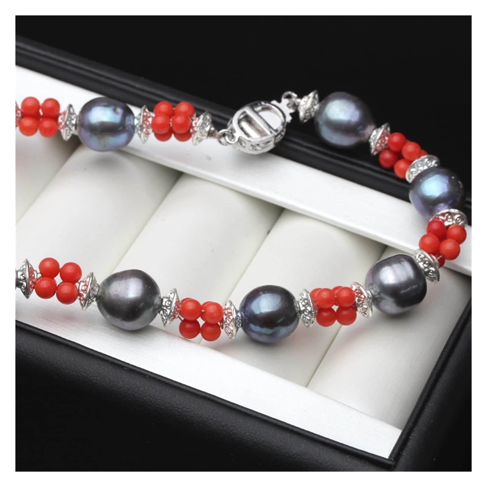 Collane di perle d'acqua dolce Collane in argento 925 Gioielli for le donne Gioielli di moda for matrimoni Regalo adempiere Collane da donna