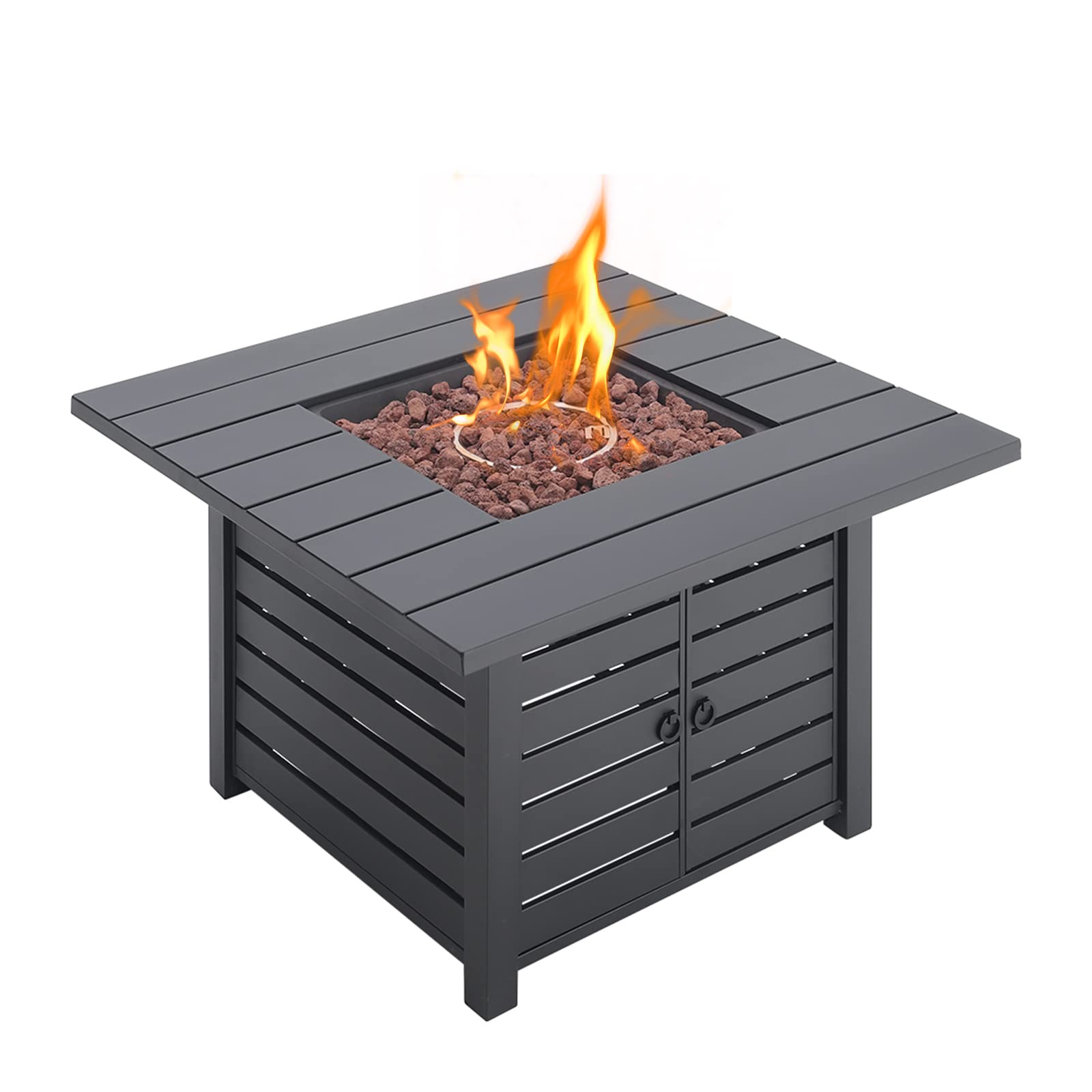 Buy BTGGG Outdoor Fire Pit with Rocks Heater Multiuse Heater Warmer