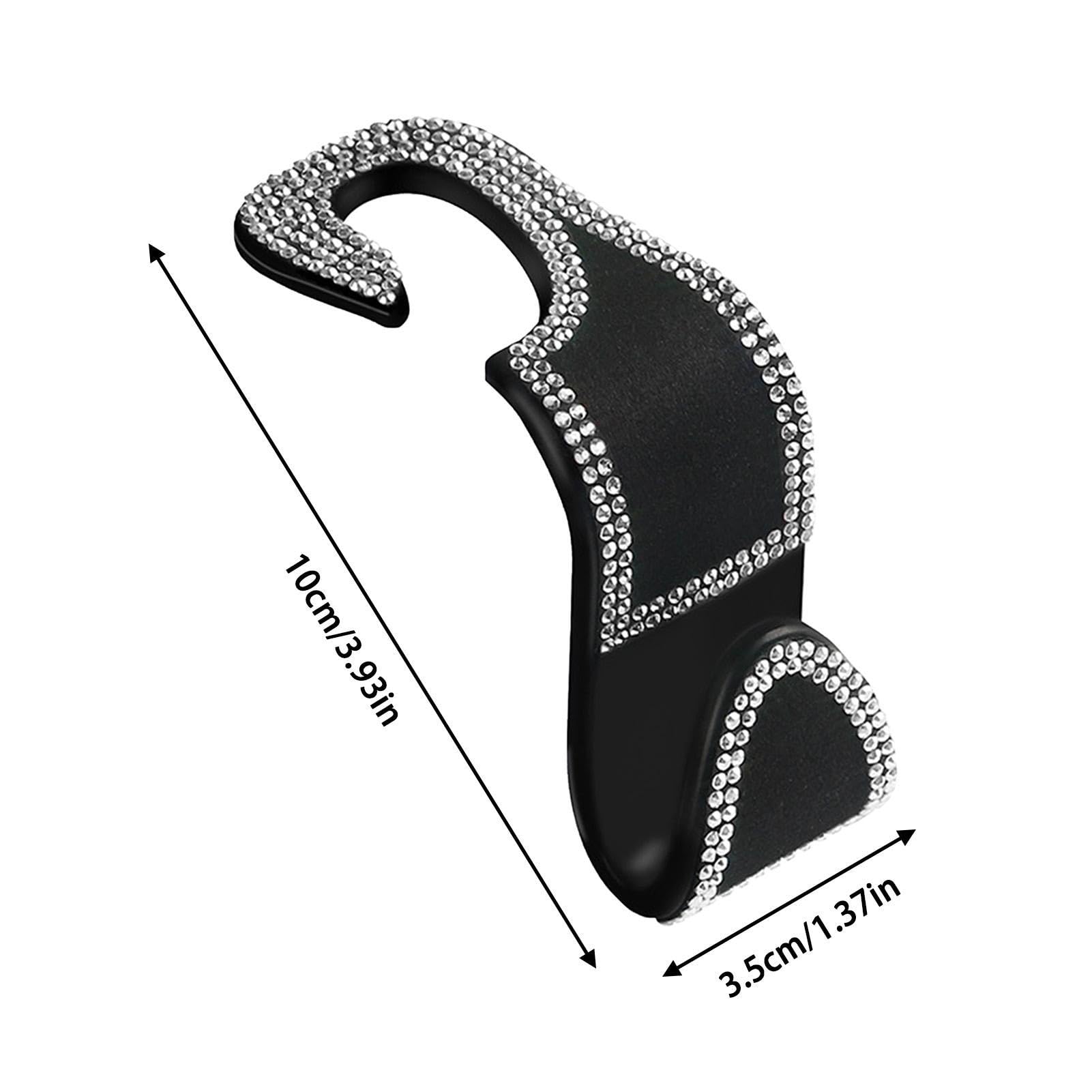 Confezione Da 2 Ganci Per Schienale Sedile Auto, Doppi Ganci Multifunzionali Per Schienale Sedile Auto Ganci Per Poggiatesta Auto Per Borse E Borse Nero 87770227
