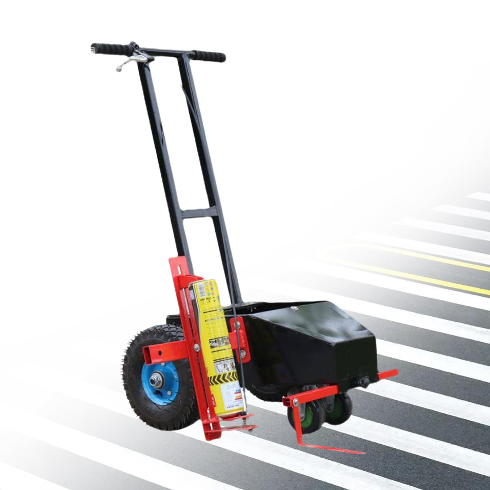 Carrello Traccialinee, Marcatura Linee Macchina Tracciatura 4 Ruote, Larghezza Regolabile 5-18 cm, Design a Spinta Manuale,Lavoro in Piedi,Risparmia Tempo e Fatica B-Basicmodel