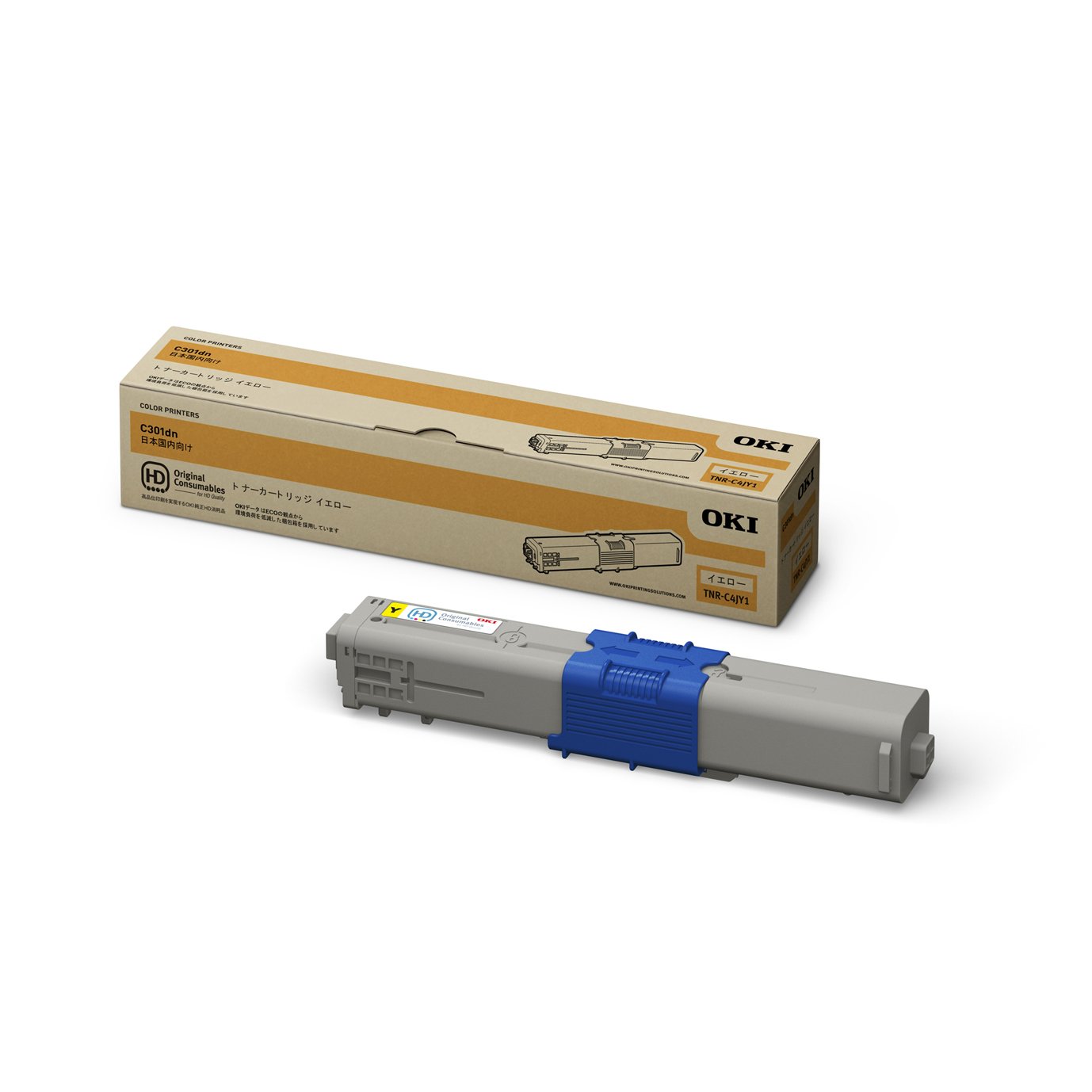 Amazon | OKI 【トナーカートリッジ イエロー (C301dn)】 TNR-C4JY1  