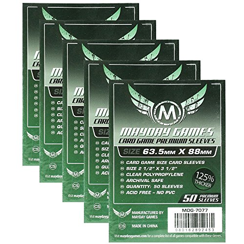 MayDay Premium Card Game Sleeves - Kartenschutzhüllen 63,5x88mm (250 Stück) Vorteilspack