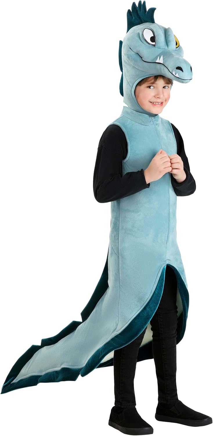 Kids Disney Flotsam And Jetsam Costume | Child Eel Outfit, Tunic With Fins, Sculpted Headpiece, And Two Pairs Of Eyes