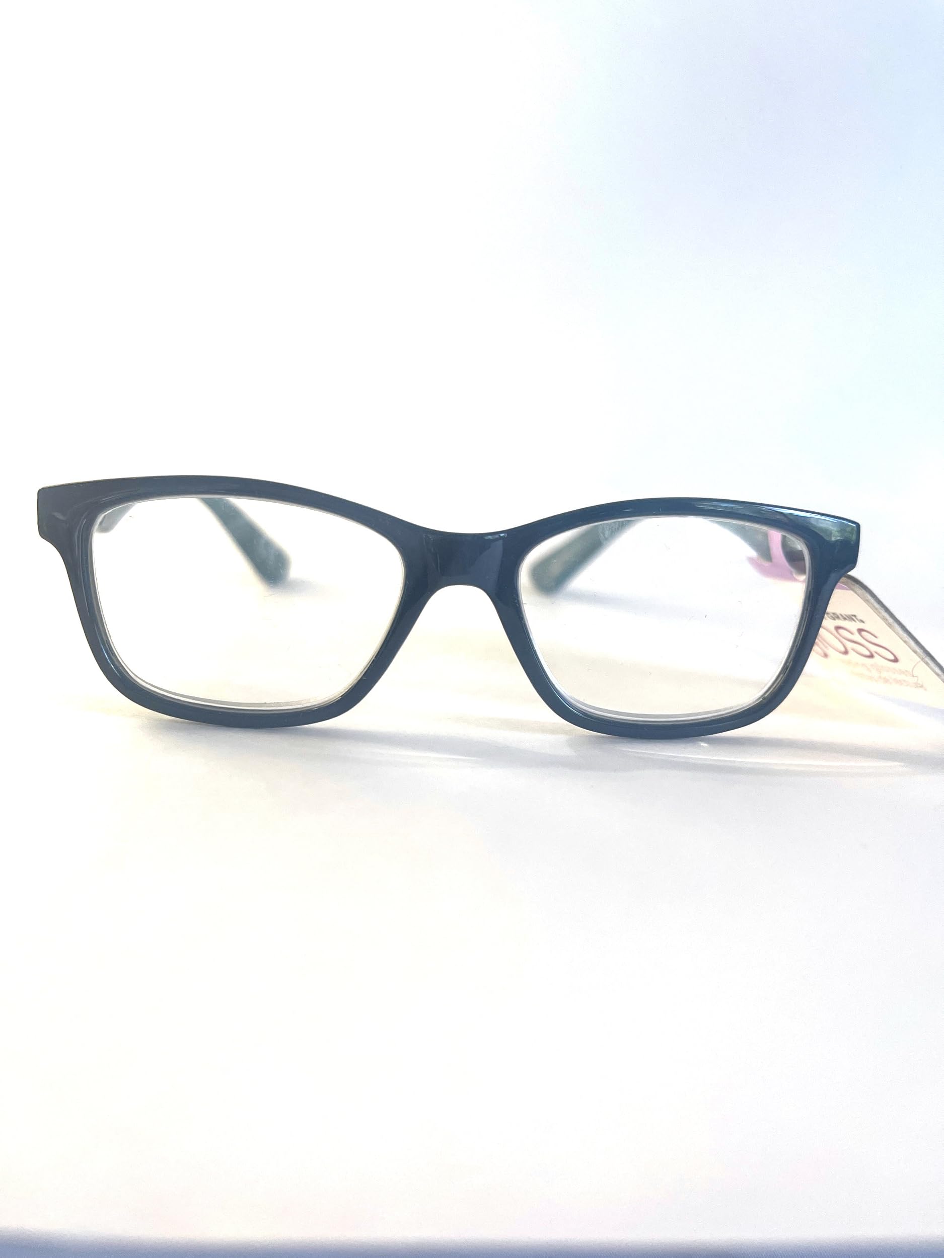 Foster Grant Gloss Reading Glasses Tulla Teal Blue color. Flexible Hinges for Comfort. +3.25