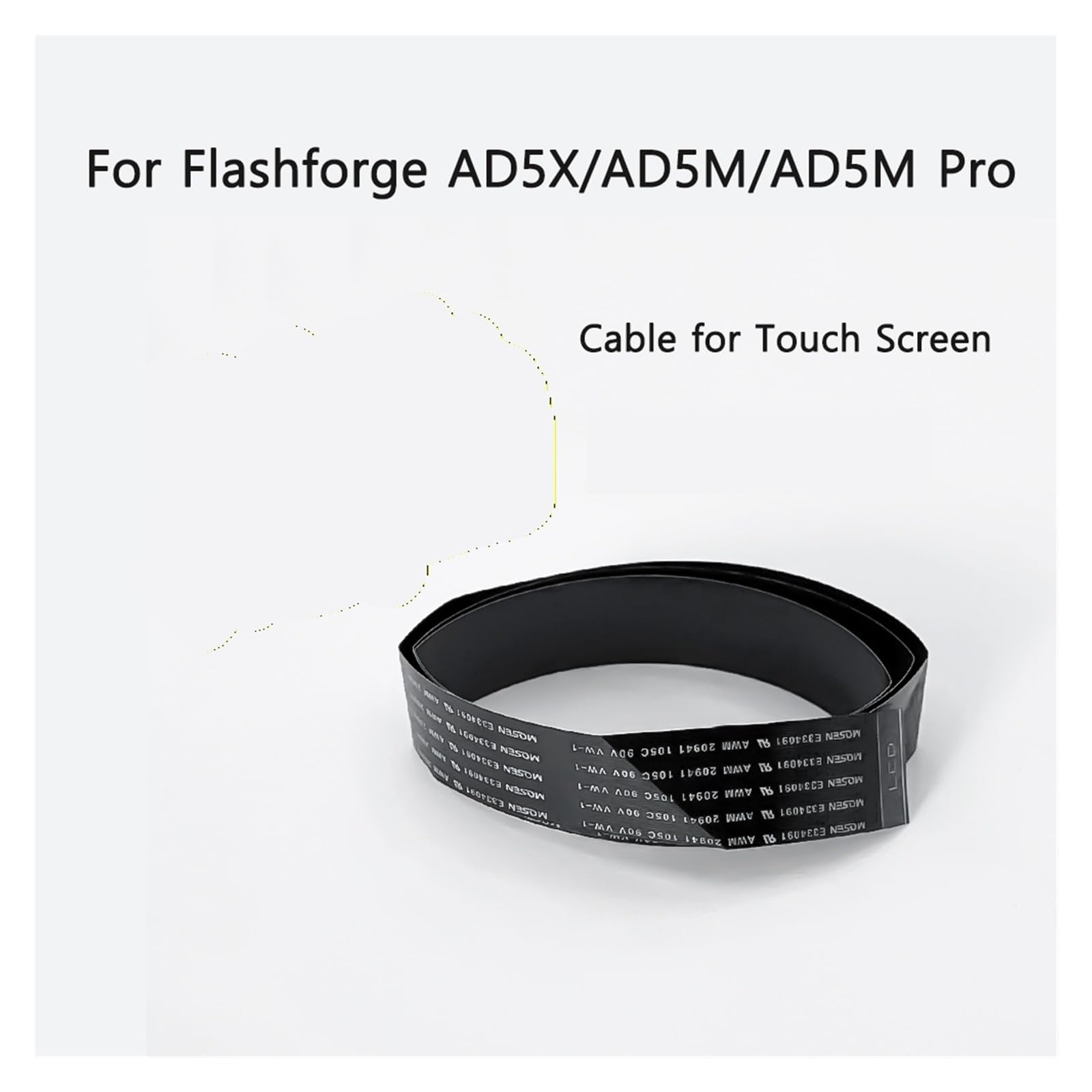 Cavo touch screen piatto, compatibile con Flashforge | For AD5M/5M Pro, connessione stabile, installazione semplice e durevole(2PC)