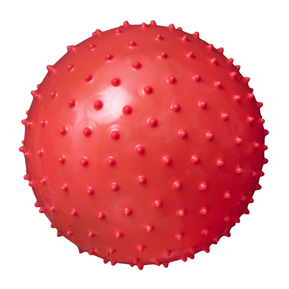 NewBounce Knobby Balls For Kids Set Of 4 Spiky Balls Plus Pump & 2 pins, Durable, Inflatable