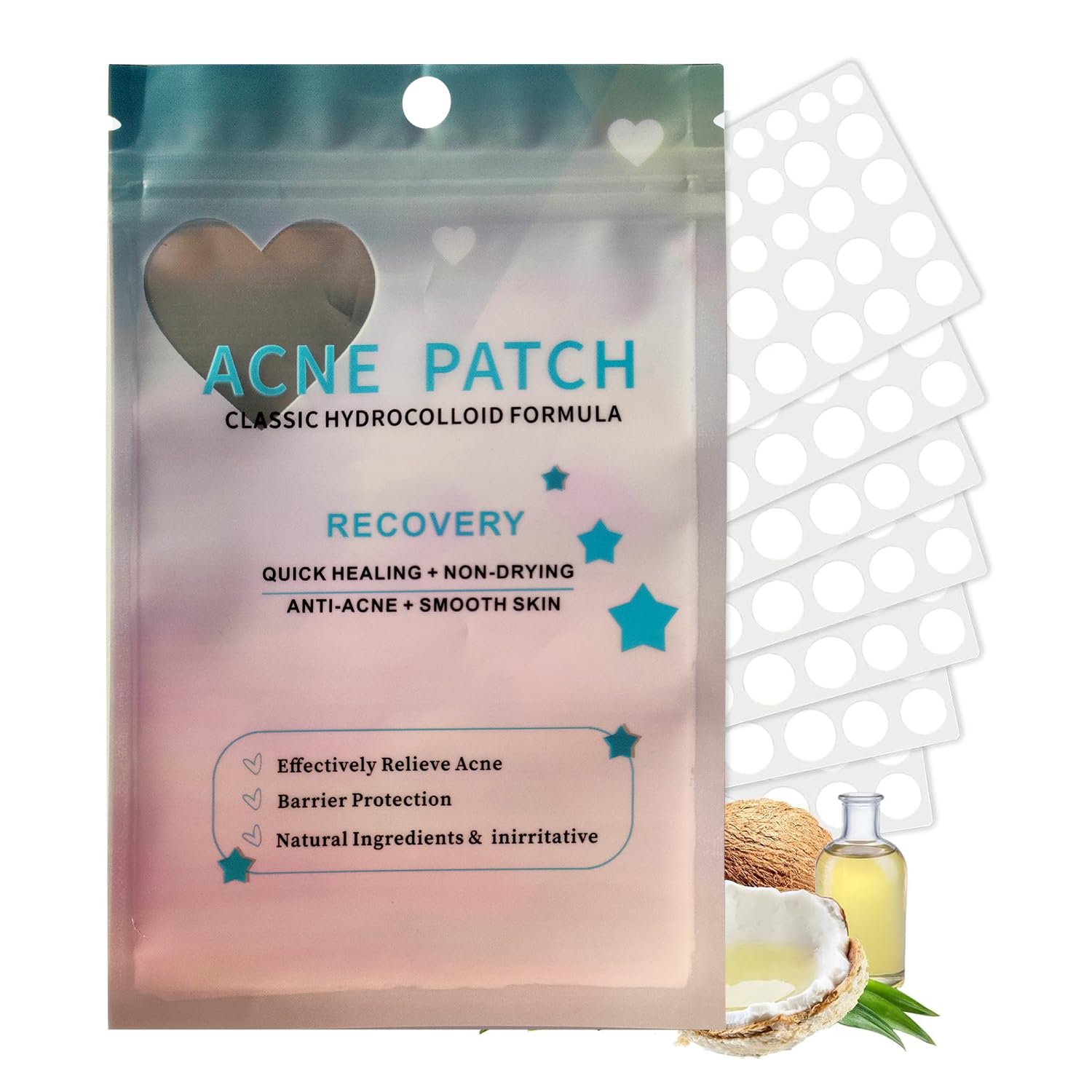 IYASA Pimple Patches for Face - Invisible Hydrocolloid Zit Patches with Tea Tree Calendula Oil Advanced 50 More